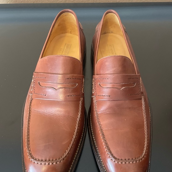 Johnston & Murphy Cellini Men's Slip on Penny Loafers - Picture 2 of 9